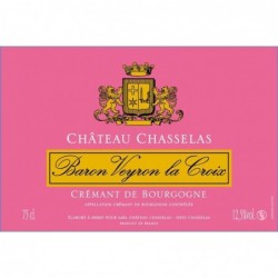 Etiquette Château de Chasselas Crémant De Bourgogne - Effervescent N.M.