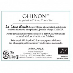 Contre-etiquette Croix Boissee Chinon Blanc - Blanc (2020) Jourdan et Pichard