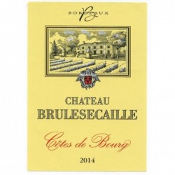 Etiquette Château Brulesécaille Côtes De Bourg - Rouge 2014