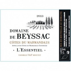 Etiquette Domaine de Beyssac L'essentiel - Rouge 2012