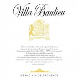 Etiquette Villa Baulieu Villa Baulieu - Rouge 2016