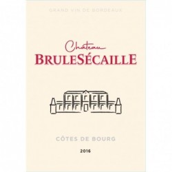 Etiquette Château Brulesécaille Côtes De Bourg - Rouge 2016