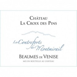 Etiquette Château La Croix des Pins Les Contreforts De Montmirail - Rouge 2022