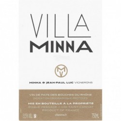 Etiquette Villa Minna Vineyard Villa Minna - Blanc 2020