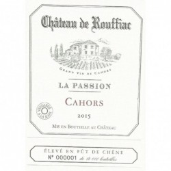 Etiquette Château de Rouffiac La Passion - Rouge 2015