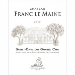 Etiquette Vignobles Bardet Saint-Emilion Grand Cru - Rouge 2015