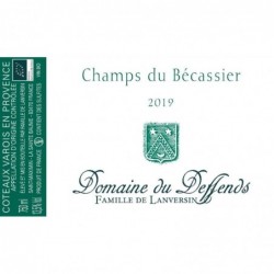Etiquette Domaine du Deffends Champs Du Bécassier - Rouge 2019