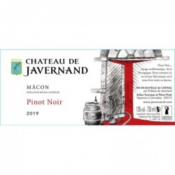 Etiquette Château de Javernand Pinot Noir - Rouge 2019