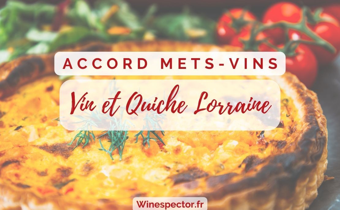 Vin et quiche lorraine