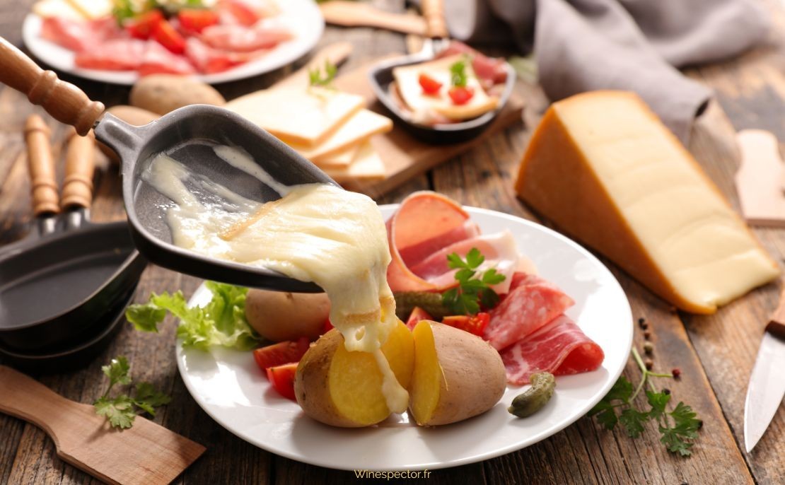 Vin et raclette